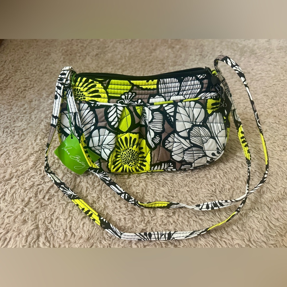 New Vera Bradley Frannie Citron Crossbody Bag